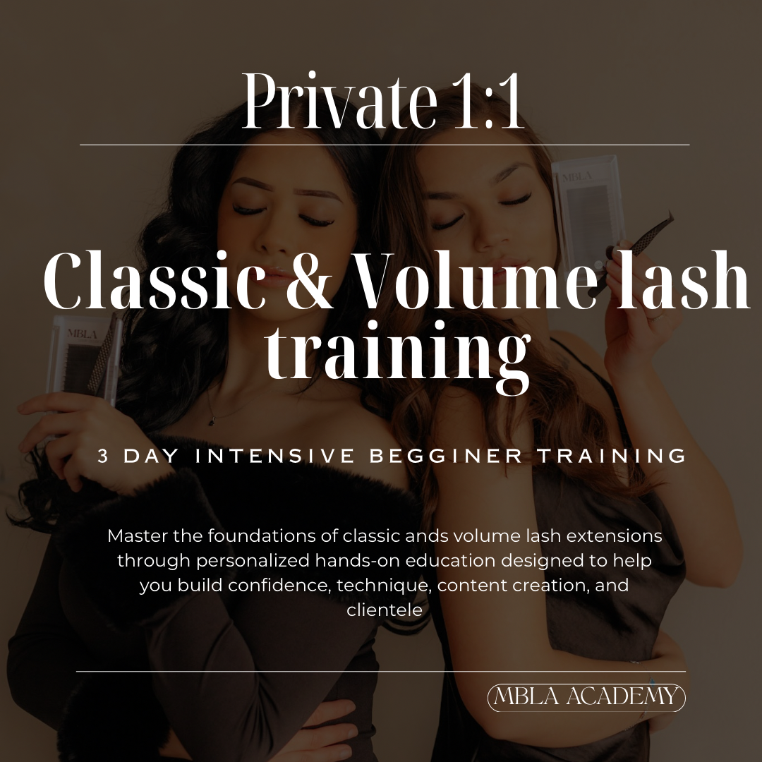 Private 1:1 Classic & Volume Lash Training